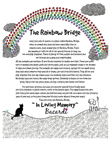 Rainbow Bridge Printable Poem