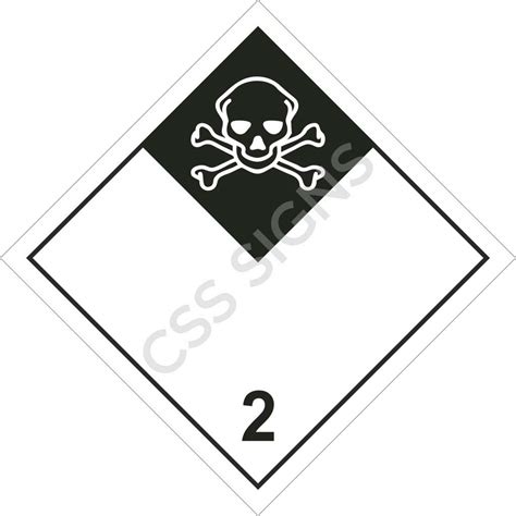 Class Infectious Substance Adr Hazard Label Sign Shop Ireland