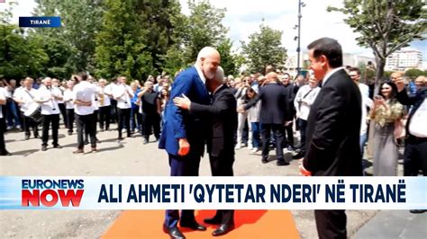 Rama P Rqafon Ali Ahmetin Nderohet Qytetar Nderi N Tiran Youtube