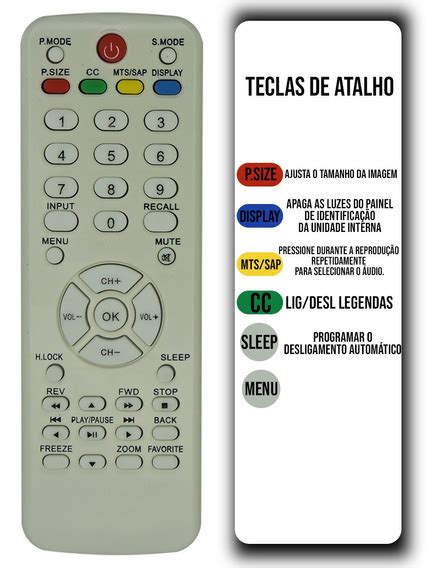 Controle Remoto Tv H Buster Original Mercadolivre