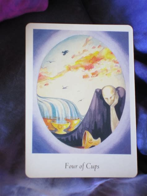 Four Of Cups Tarot Card For Wednesday Daily Tarot Girl