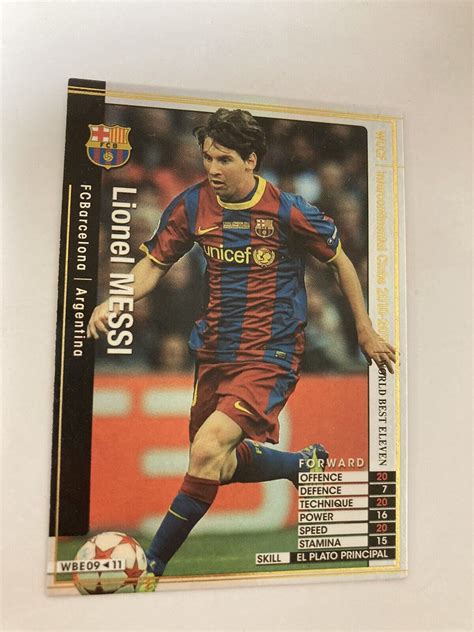 Lionel Messi Panini WCCF WBE09 2010 2011 10 11 Argentina Barcelona EBay