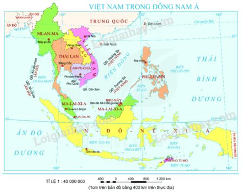 Dựa vào bản đồ Việt Nam trong Đông Nam Á ở trang 101, em hãy xác định hướng