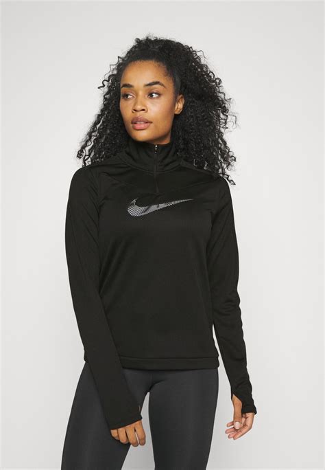 Nike Performance W Nk Df Hbr Hz Pacer Langarmshirt Black Cool Grey