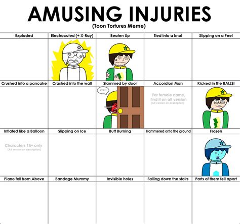 Amusing Injuries Meme by OscarDaLightningBolt on DeviantArt