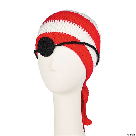 Pirate Striped Hat & Eye Patch Set - Discontinued