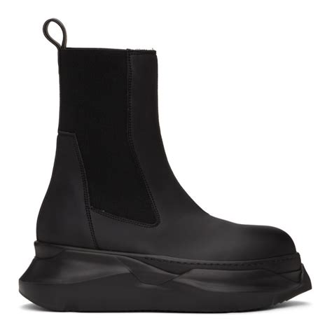 Rick Owens Drkshdw Black Abstract Beetle Boots Rick Owens Drkshdw