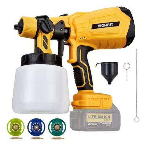 Pulverizador De Tinta Sem Fio Ironfist Para Dewalt Cor Amarelo