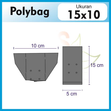 1 Pack Polybag Tanaman Polibag Tebal Kecil Sedang 15x10 20x15 20x20