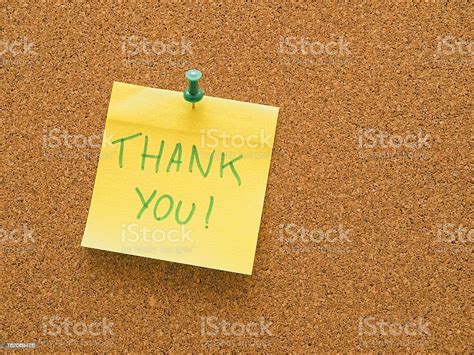 Thank You Stock Photo Download Image Now Adhesive Note Bulletin