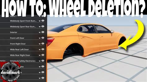 BeamNG Drive Tutorial Wheels Deletion Modded Parts Etc How To Play