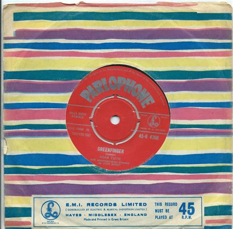 Adam Faithlonely Pupgreenfingeruk Parlophone1960 Ebay