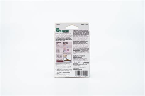 Safe Guard Dewormer For Hookworms Roundworms Tapeworms And Whipworms