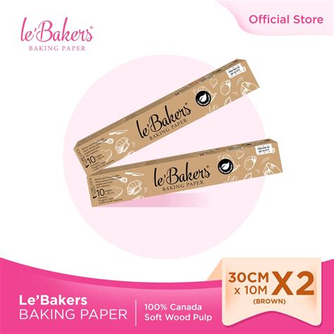 jual lebakers baking paper brown cm     shopee indonesia