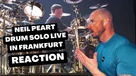 Drummer Reacts To NEIL PEART DRUM SOLO RUSH LIVE IN FRANKFURT FIRST