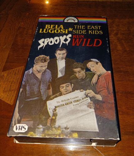 1941 Vintage Spooks Run Wild Horror Vhs Tape Euc Tested Bela Lugosi