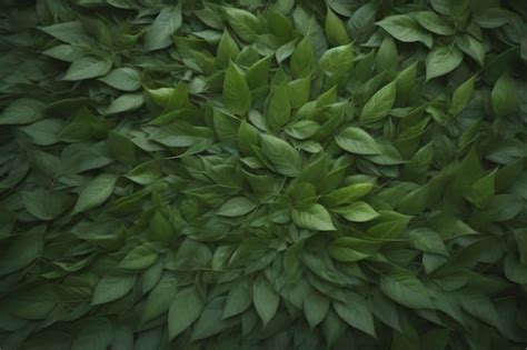 Una Planta Verde Con Hojas En El Medio Foto Premium