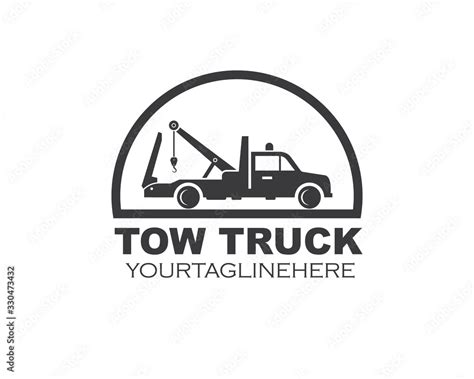 tow truck vector icon logo design Stock Vector | Adobe Stock