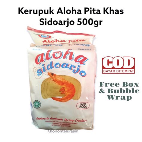 Jual Kerupuk Udang Aloha Pita Asli Sidoarjo Gr Shopee Indonesia