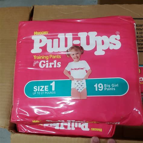 Vtg Huggies Pull Ups Training Pants For Girls Sz 1 Up To 27lbs Sealed Nos Ebay