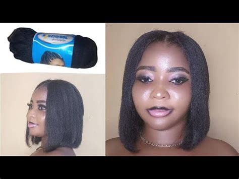 WOW HOW TO MAKE A CHIC BOB FAKE HUMAN HAIR WITH BRAZILIAN WOOL