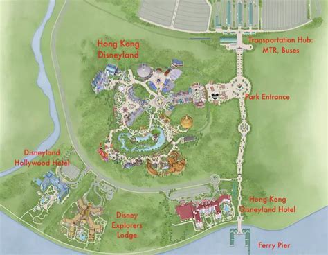 Hong Kong Disneyland Map