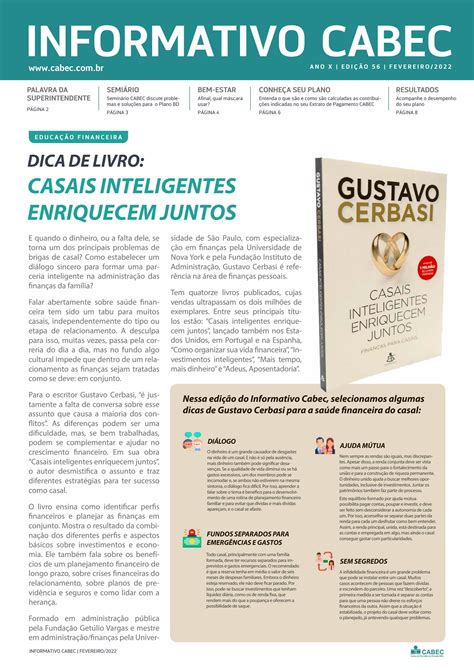 Informativo Cabec edição 56 fevereiro 2022 by CABEC Caixa de