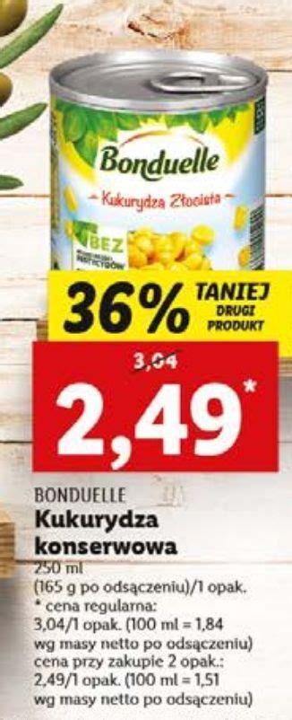 Promocja Kukurydza złocista bonduelle w Lidl