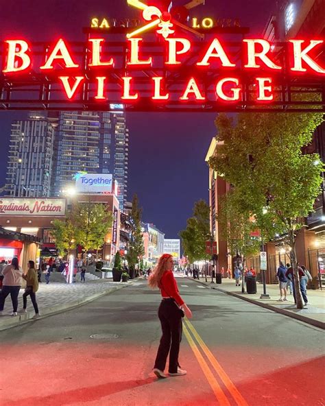 Ballpark Village St Louis Cardinals Baseball Game