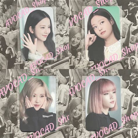 [official Toploader]blackpink Card Pob Jisoo Jennie Rosé Lisa The