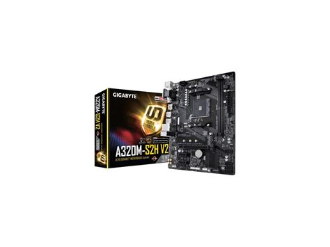 Gigabyte Ga A320m S2h V2 Am4 Micro Atx Amd Motherboard