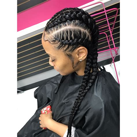 Feedin braids @styledby_yalemichelle | Natural hair styles, Natural