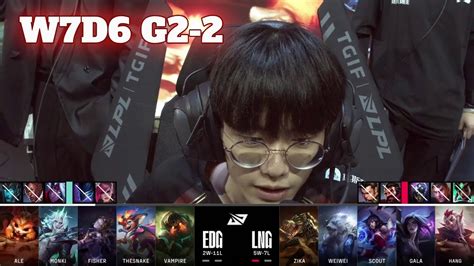 Edg Vs Lng Game Week Day Lpl Spring Lng Gaming Vs