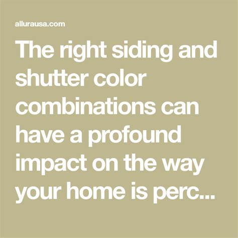 Siding and shutter colors combinations – Artofit