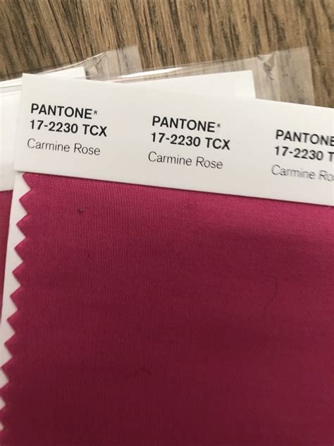pantone cotton swatch carmine rose 17-2230 tcx | eBay UK