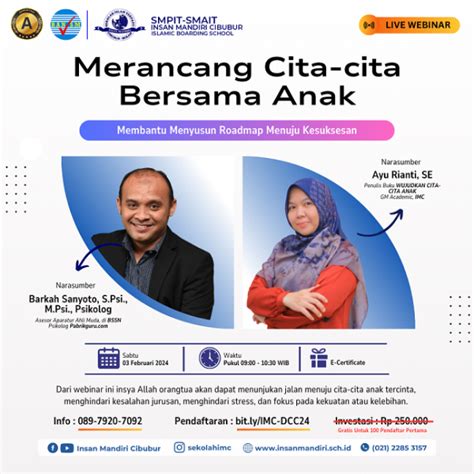 Webinar Desain Cita Cita Insan Mandiri Cibubur