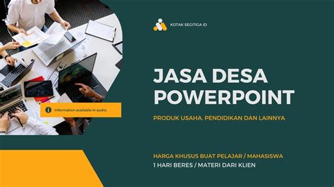 Jasa Powerpoint Company Profile Presentasi Produk Pendidikan Dll