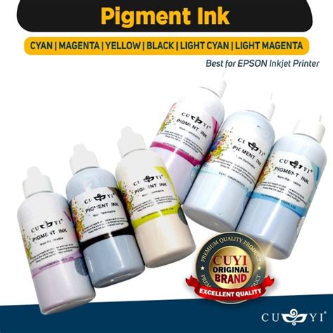 Cuyi Pigment Ink Ml Colors Cyan Magenta Yellow Black Light Cyan