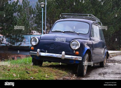 Small Blue Car Stock Photo Alamy