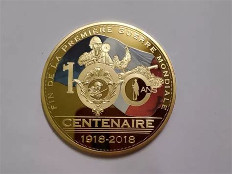 MÉDAILLE MILITAIRE CENTENAIRE 1918 2018 Fin Première Guerre Mondiale 14