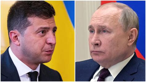 Volodymyr Zelensky Vladimir Putin Composite Ti Ng L Ng Ta