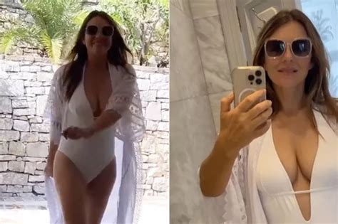 Liz Hurley Strips To Tiniest Ever Bikini As Fans Dub Her Most Beautiful Woman Daily Star