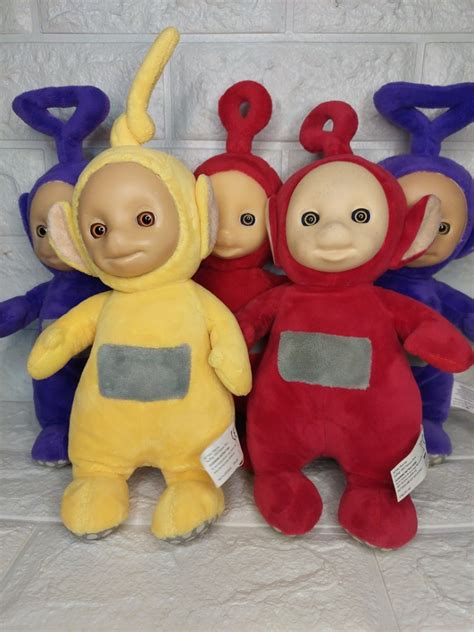 Vintage Teletubbies Laa Laa X Po X Tinky Winky Plush Stufftoys