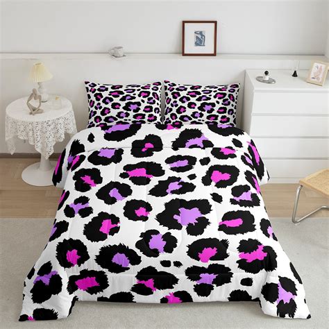 Yst Animal Print Comforter Set Queen Leopard Print Bedding Set African