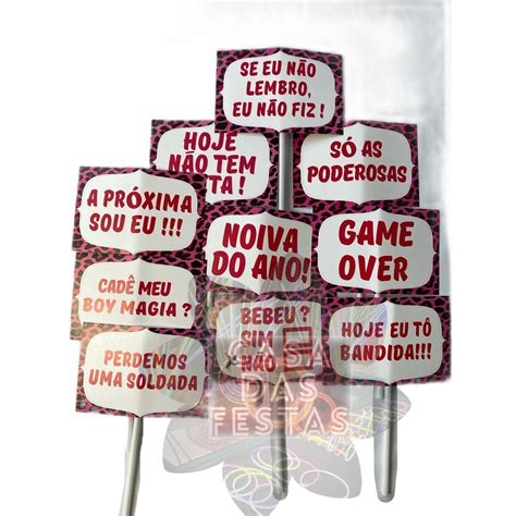 Plaquinhas Placas Despedida De Solteiro Cha De Lingerie Shopee Brasil