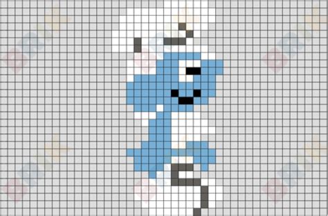 Greedy Smurf Pixel Art Pixel Art Lego Art Pixel Art Design