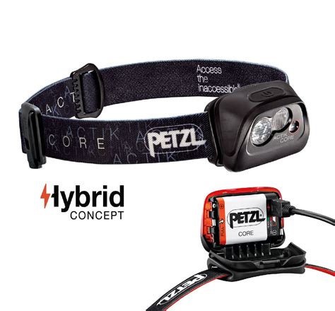 Petzl ACTIK CORE Black HeadLamp Rechargeable 450 Lumens