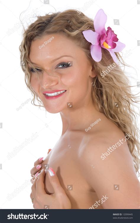 Portrait Nude Blonde Blue Eyes On Stock Photo 12099445 Shutterstock