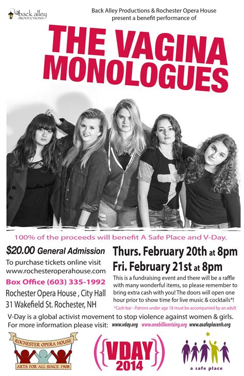 Throwbacktuesday V Day The Vagina Monologues Back Alley Productions