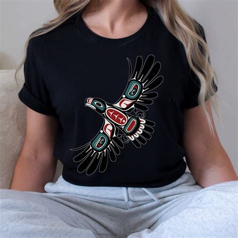 Alaska Native American Art Style Indian Pride Tlingit Eagle Shirt First ...